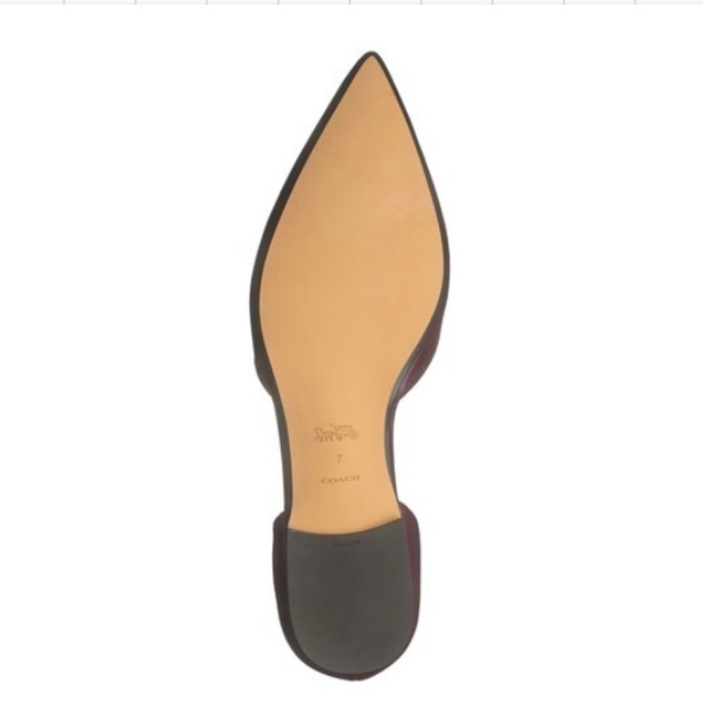 Coach Pointed Toe Leather Flat shoes - Picture 5 of 10